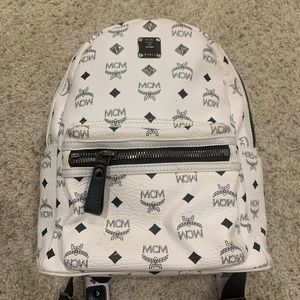 MCM small backpack in white